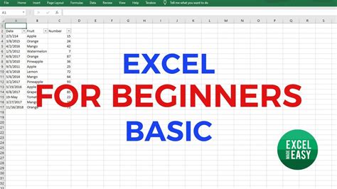 how to learn excel for beginners