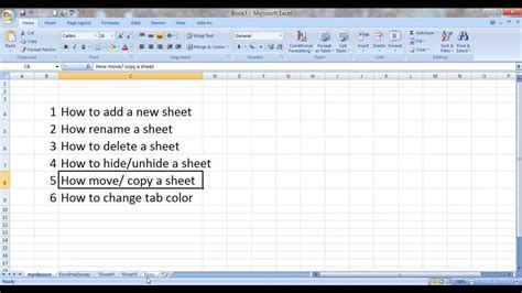 how to learn excel work