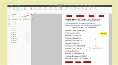 how to leave comments on a pdf