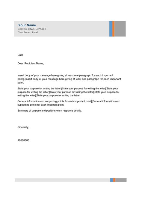 how to letter format in word