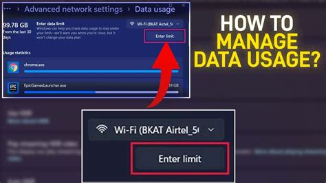how to limit data usage in laptop