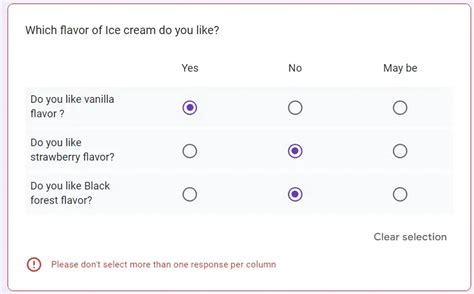 how to limit multiple choices in google form