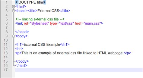 how to link a css file to html using notepad