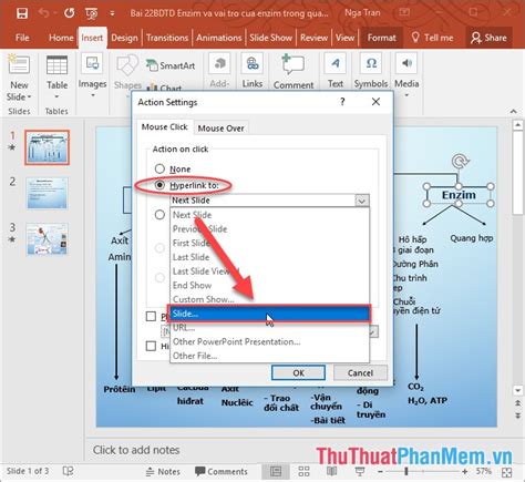 how to link an image to a slide in ppt