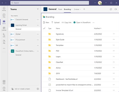 how to link documents from sharepoint to teams