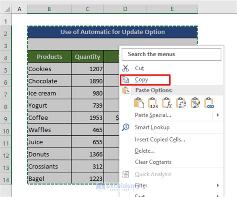 how to link excel table to powerpoint