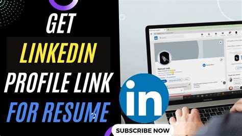 how to link linkedin to cv