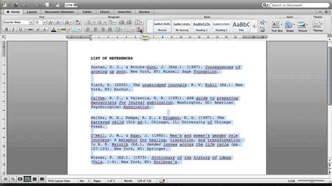 how to list references alphabetically in word