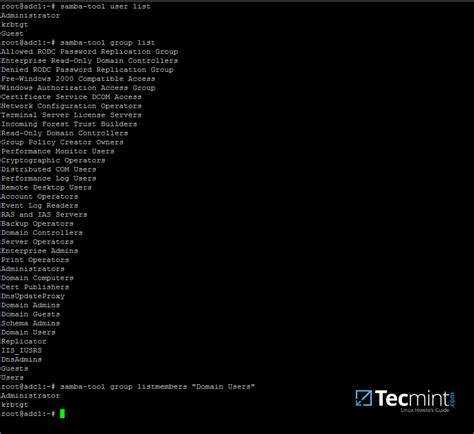 how to list samba users in linux