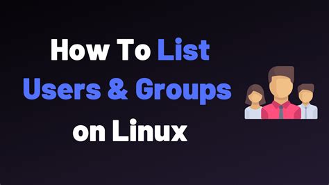how to list users in a group linux