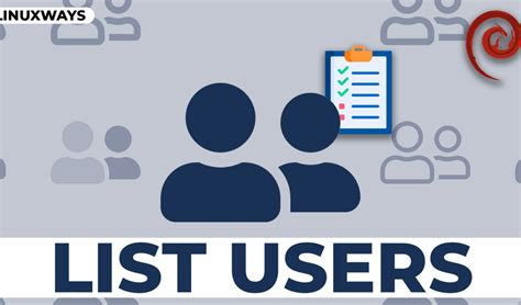 how to list users in linux debian