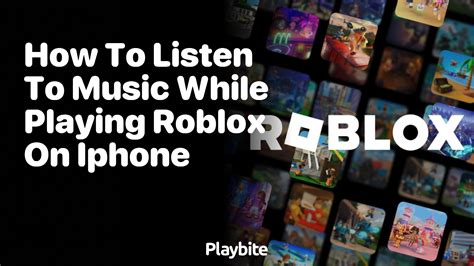 how to listen to music while playing roblox on iphone