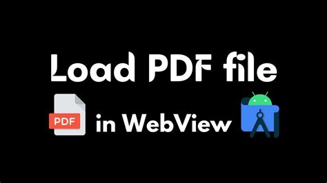 how to load pdf in webview android