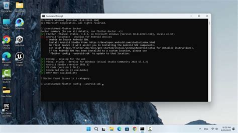 how to locate android sdk in flutter