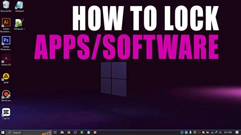 how to lock apps on a computer