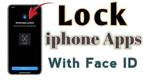 how to lock apps with face id ios 17