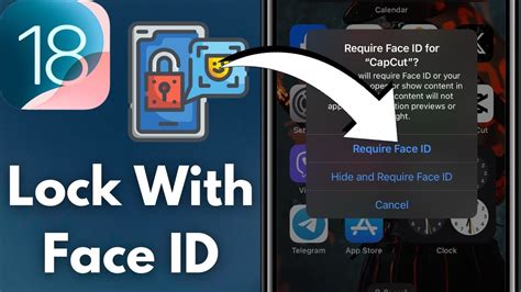 how to lock apps with face id ios 18