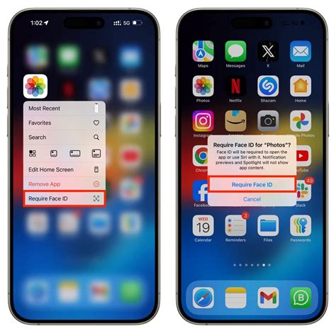 how to lock apps with face id on ipad