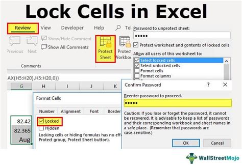 how to lock cell format in excel
