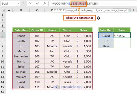 how to lock data in excel vlookup