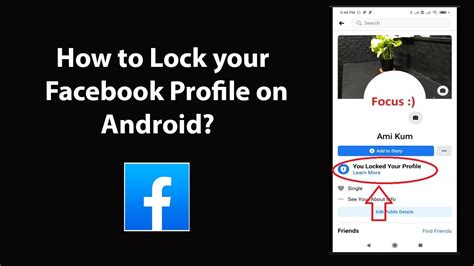 how to lock facebook profile from android