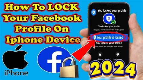 how to lock facebook profile in iphone 11