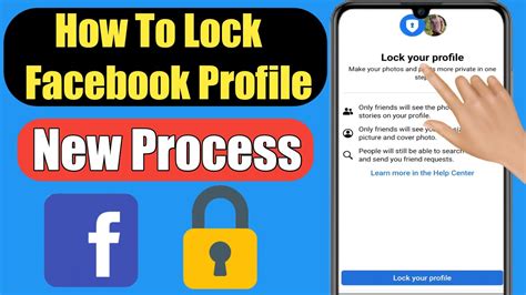 how to lock facebook profile on mobile browser