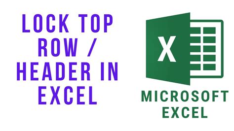 how to lock header in excel
