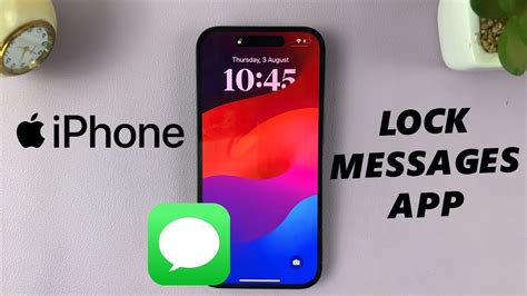 how to lock messages app on iphone