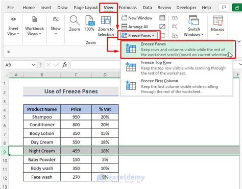 how to lock row height in excel pivot table