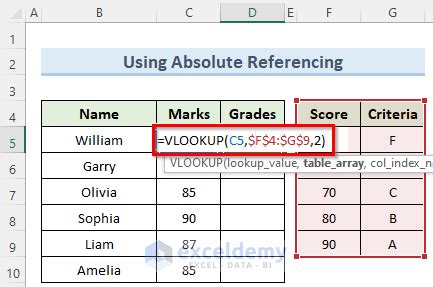 how to lock table in excel vlookup