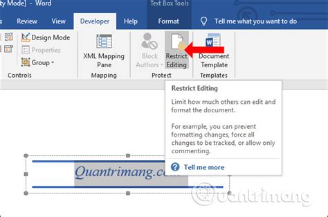 how to lock text boxes in word