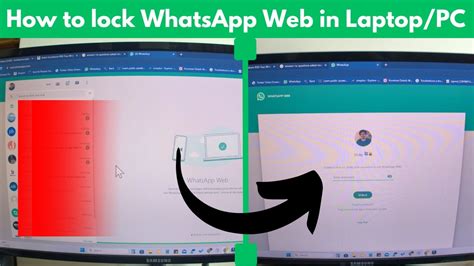 how to lock whatsapp app in computer