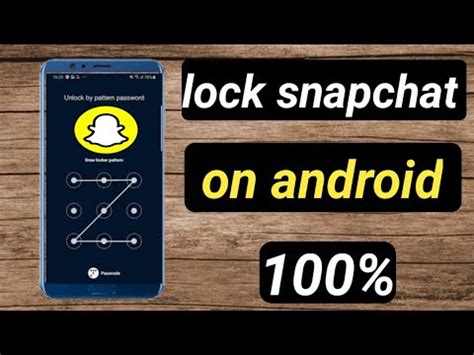 how to lock your snapchat on android
