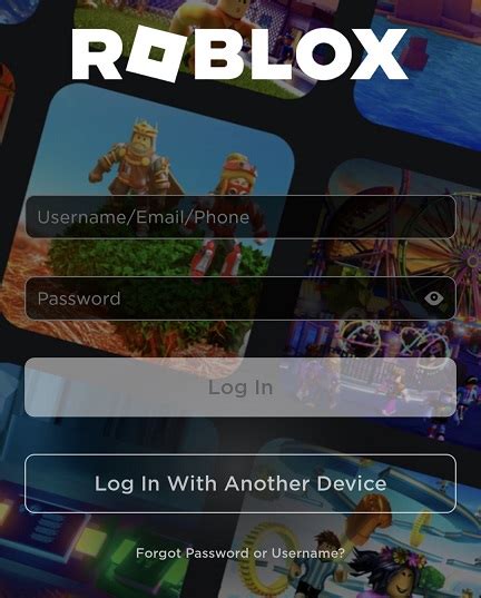 how to log in roblox on phone