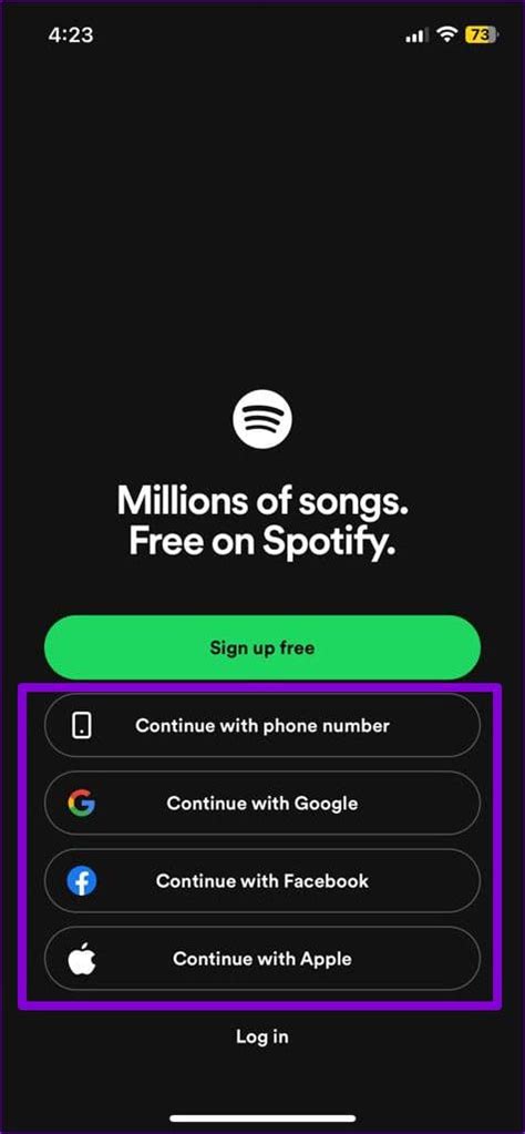 how to log in to spotify on another phone