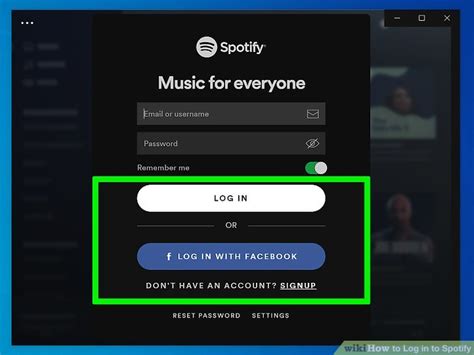 how to log into spotify account without email