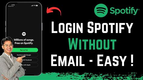 how to log into spotify without email