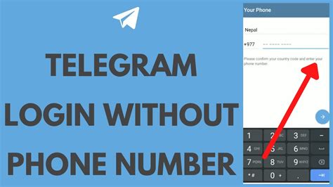 how to log into telegram without a phone number