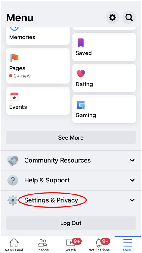 how to log out fb account from another device