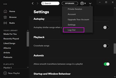 how to log out of spotify on multiple devices