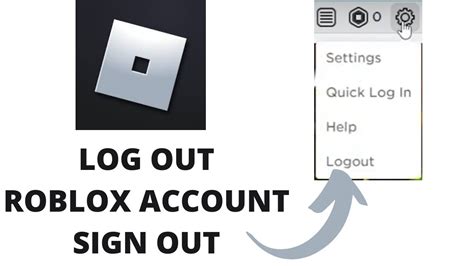 how to log out of your roblox account on computer
