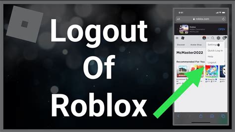 how to log out on pc roblox