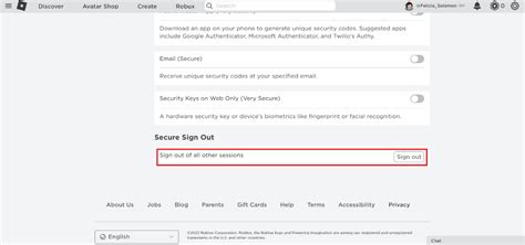 how to log out other device on roblox