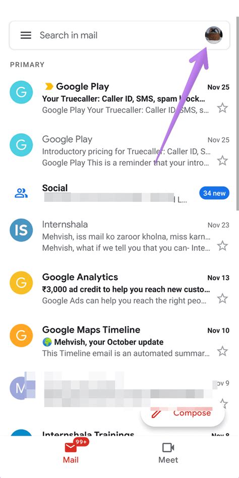 how to logout from gmail app on android phone
