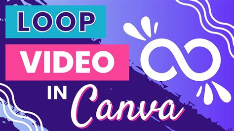 how to loop a video on canva