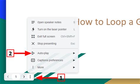 how to loop google slides on ipad