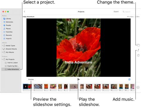 how to loop slideshow on mac preview