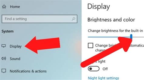 how to lower brightness on windows computer