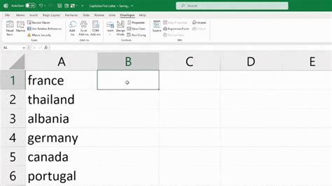 how to lower case first letter in excel